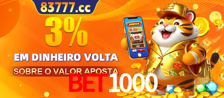 Promoção para baixar e instalar o aplicativo do cassino BET1000. O banner oferece uma recompensa de R1aR1aR8, com a imagem de uma cobra sobre moedas de ouro.